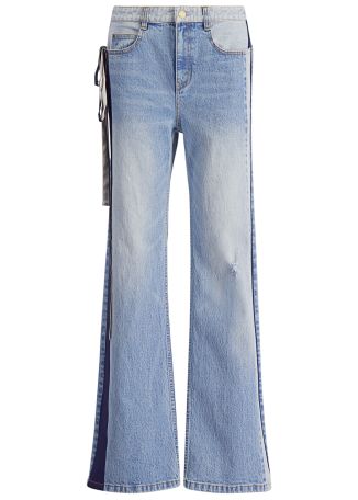 Ben blue ribbon-detail jeans