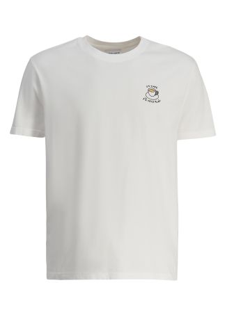 Popincourt white embroidered cotton t-shirt