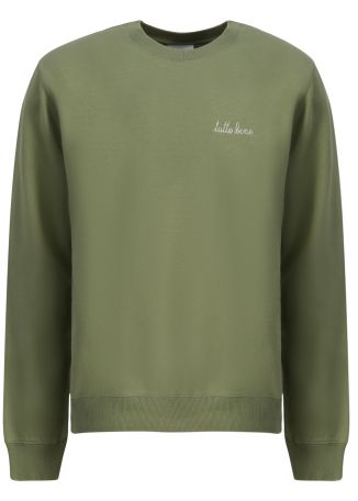 Charonne green embroidered cotton sweatshirt