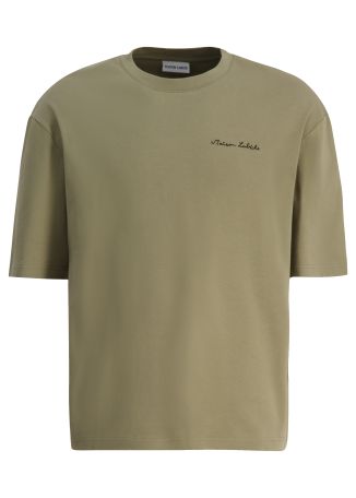 Chassaigne green logo-embroidered cotton t-shirt