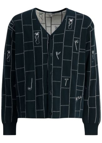 Farrere embroidered cotton cardigan