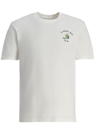 Patureau white embroidered cotton t-shirt