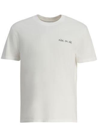 Popincourt white embroidered cotton t-shirt