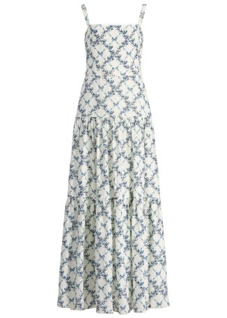 Lima gloriosa floral-print linen maxi dress
