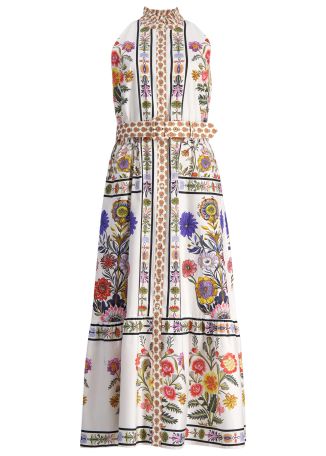 Biba floral-print cotton maxi dress
