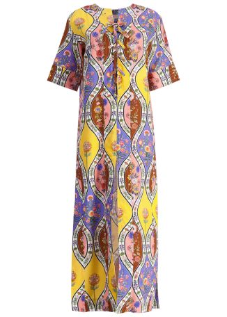 Calista floral-print cotton-blend maxi dress