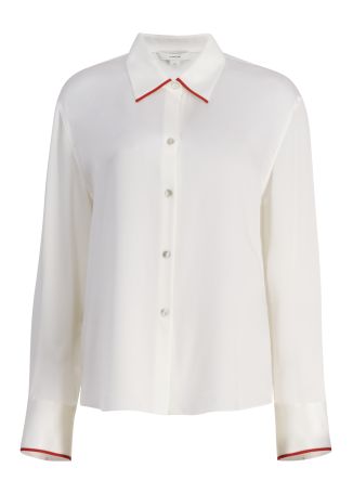 Off-white silk blouse