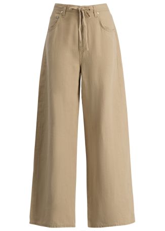 Brynn straight-leg linen trousers