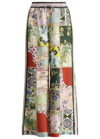 Bianca printed linen trousers 