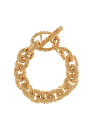 Tammy beaded 18kt gold-plated bracelet