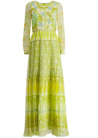 Isabel printed silk maxi dress