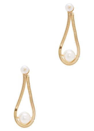 Aurea pearl-embellished drop earrings