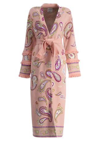 Jimi patterned-jacquard cotton coat