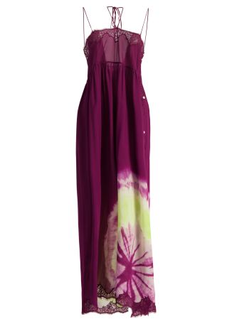Ashley tie-dye silk maxi dress