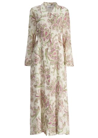 Jimi patterned-jacquard silk maxi dress