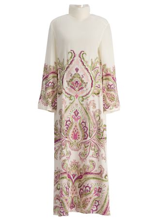 Jimi printed silk maxi dress