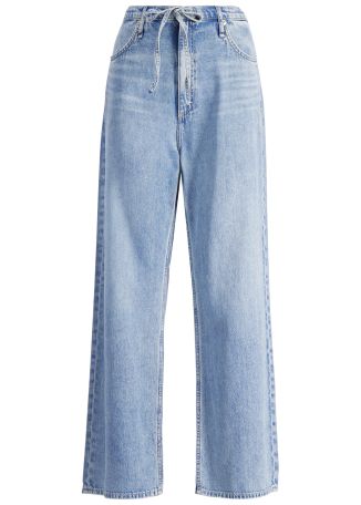 Phoebe blue straight-leg jeans