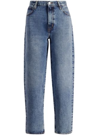 The candle blue straight-leg jeans