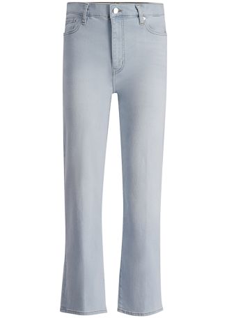 Le sleek blue straight-leg jeans