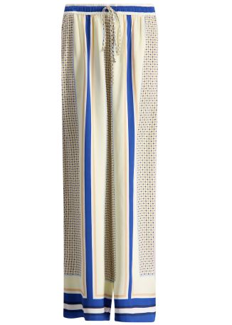 Meret printed satin trousers