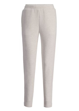 The Slim Zip Hem ivory stretch-jersey sweatpants