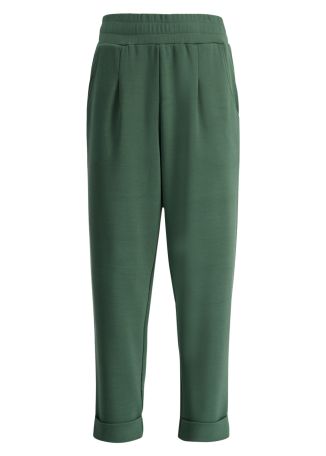 The rolled cuff green stretch-jersey sweatpants 