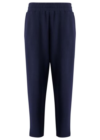 The slim cuff navy stretch-jersey sweatpants