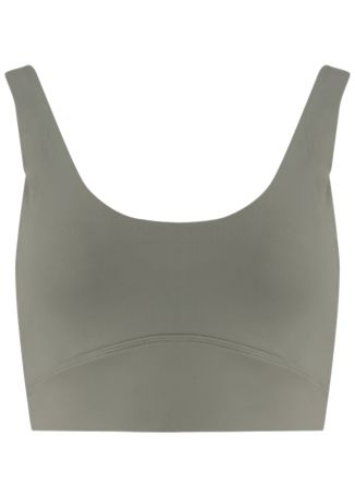 Essi green stretch-jersey bra top