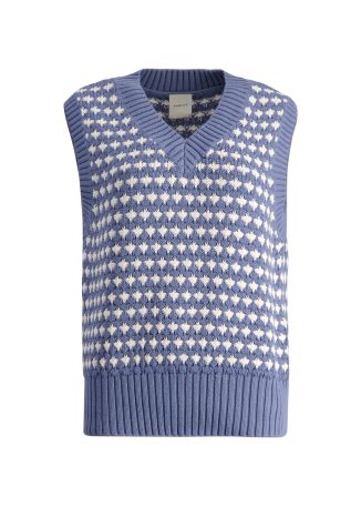 Antonella knitted cotton-blend vest