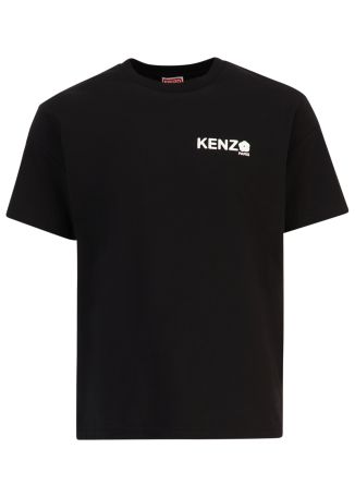 Boke flower 2.0 black logo-print cotton t-shirt