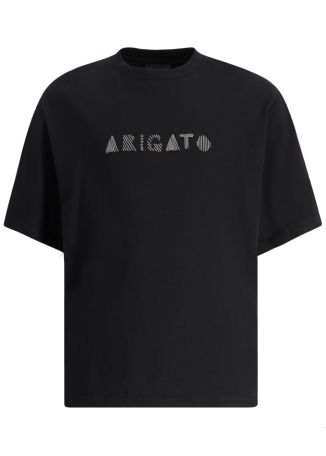 Annotate black logo cotton t-shirt