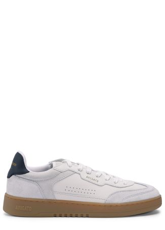 Dice t-toe panelled leather and suede sneakers