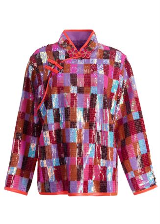 Esplendor sequin-embellished top