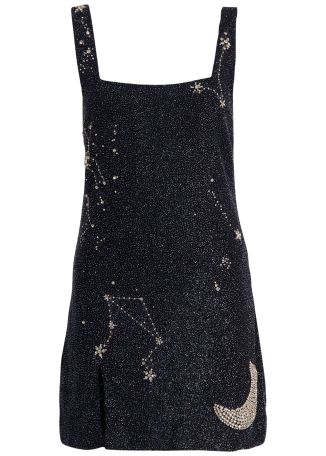 Le sable bead-embellished mini dress