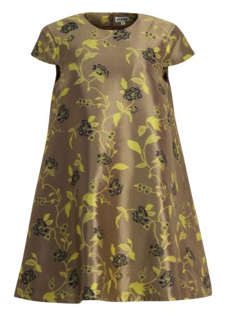 Mia floral-print brocade mini dress