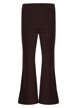 Knack brown straight-leg trousers