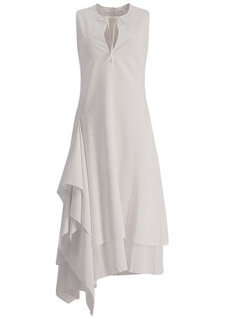 Layered cotton maxi dress