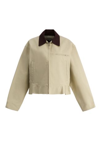 Cropped cotton jacket