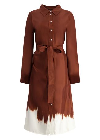 Amaya printed silk midi dress