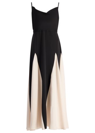 Brigid panelled maxi dress 