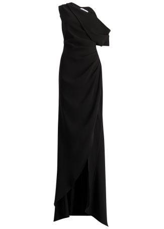 Isadora black off-the-shoulder gown