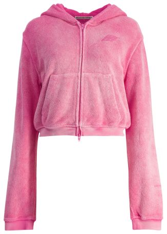 Pink hooded cotton jacket