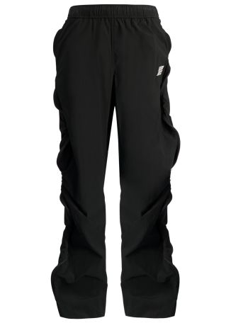 Black zip-detail track pants