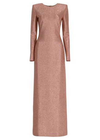 Glittered lamé gown