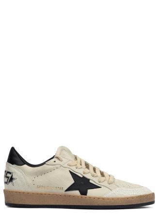 Ball star panelled leather sneakers