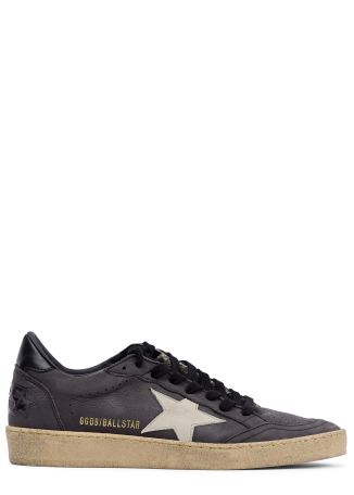 Ball star panelled leather sneakers