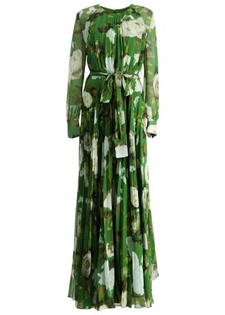 Floral-print maxi dress