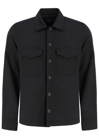 Hyde black wool-blend jacket