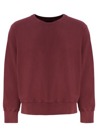 Red cotton sweatshirt