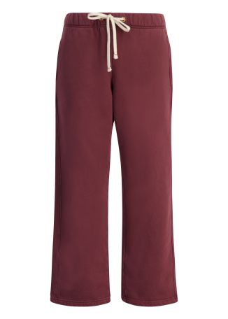 Red cotton sweatpants
